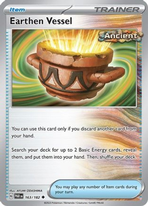 Earthen Vessel (PTCG-PAR) (Reverse Holofoil) (#163/182) Earthen Vessel (PTCG-PAR) (Reverse Holofoil) (#163/182)