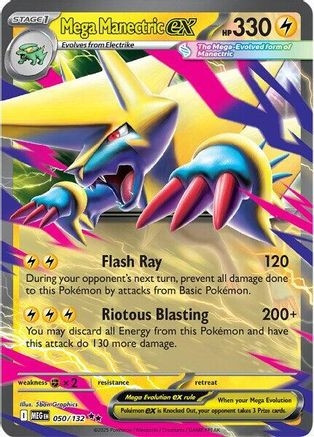 Mega Manectric ex - 050/132 (POKE24380) (Holofoil) (#050/132)