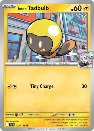 Iono's Tadbulb (POKE24073) (Reverse Holofoil) (#052/159)