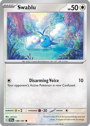 Swablu (SV08) (Reverse Holofoil) (#148/191)