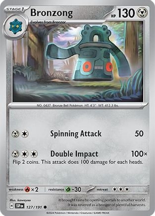 Bronzong (SV08) (Reverse Holofoil) (#127/191)