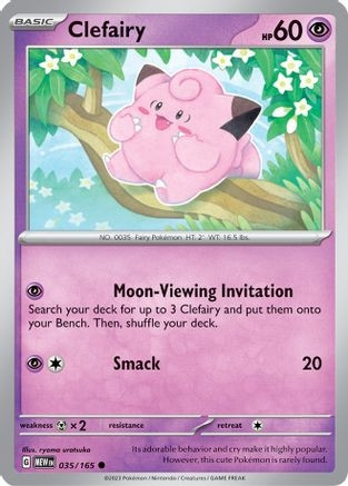 Clefairy (PTCG-MEW) (Reverse Holofoil) (#035/165)