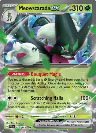 Meowscarada ex - 015/193 (PTCG-PAL) (Holofoil) (#015/193)