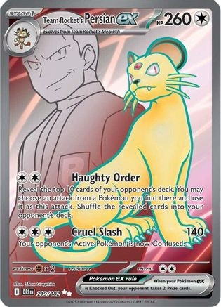 Team Rocket's Persian ex - 219/182 (POKE24269) (Holofoil) (#219/182)