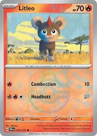 Litleo (Master Ball Pattern) (PTCG-SVPRE) (Holofoil) (#015/131)