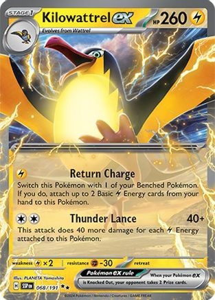 Kilowattrel ex (SV08) (Holofoil) (#068/191)