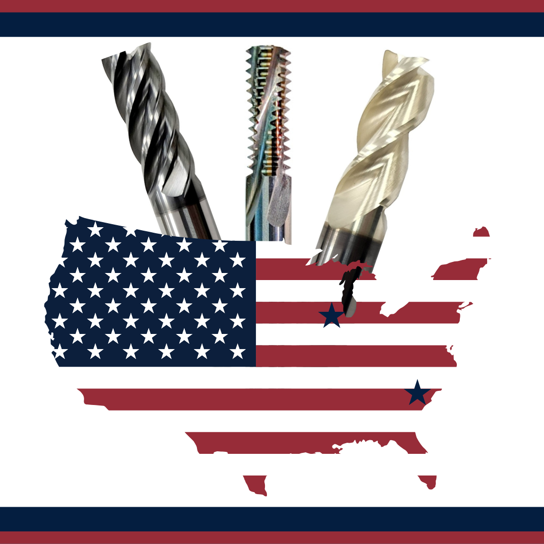Carbide cutting tools manufactured by Online Carbide. Made in the USA. 