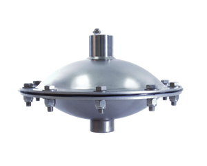 Blacoh AOD-20-NPT AOD Dampener model is constructed with 316L Stainless Steel materials, 2" FNPT connections, PTFE bladder and is rated for a maximum operating pressure of up to 150 PSI. The dampener has an operating temperature range of -20°F to 220°F and is automatic air control type as well. Blacoh AOD-20-NPT AOD Dampener model is constructed with 316L Stainless Steel materials, 2" FNPT connections, PTFE bladder and is rated for a maximum operating pressure of up to 150 PSI. The dampener has an operating temperature range of -20°F to 220°F and is automatic air control type as well.