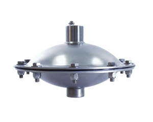 Blacoh AOD-20-BSP AOD Dampener model is constructed with 316L Stainless Steel materials, 2" BSP connections, PTFE bladder and is rated for a maximum operating pressure of up to 150 PSI. The dampener has an operating temperature range of -20°F to 220°F and is automatic air control type as well. Blacoh AOD-20-BSP AOD Dampener model is constructed with 316L Stainless Steel materials, 2" BSP connections, PTFE bladder and is rated for a maximum operating pressure of up to 150 PSI. The dampener has an operating temperature range of -20°F to 220°F and is automatic air control type as well.