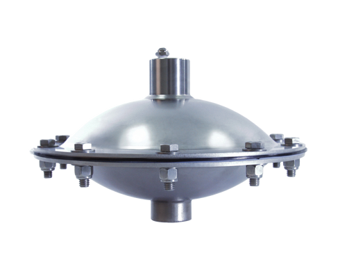Blacoh AOD-10-FLG AOD Dampener model is constructed with 316L Stainless Steel materials, 1" flanged connections, PTFE bladder and is rated for a maximum operating pressure of up to 150 PSI. The dampener has an operating temperature range of -20°F to 220°F and is automatic air control type as well.