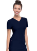 Women's Pitter-Pat V-Neck Solid Scrub Top In Navy