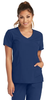 Skechers Scrubs Reliance 3 Pocket Mock Wrap Top Women's Scrubs In Navy