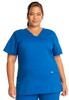 Revolution by Cherokee Workwear Women's V-Neck Solid Scrub Top In Royal