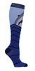 Footwear by Cherokee Men's Bold Print Compression Sock In Shark Attack