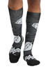 Footwear by Cherokee Men's Bold Print Compression Sock In Justice League
