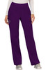 Revolution by Cherokee Workwear Women's Elastic Waistband Cargo Pull-On Scrub Pant In Eggplant