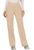 Revolution by Cherokee Workwear Women's Elastic Waistband Cargo Pull-On Scrub Pant In Khaki