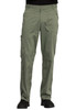 Revolution by Cherokee Workwear Men's Zip Fly Cargo Scrub Pant In Olive