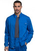 Revolution by Cherokee Workwear Men's Zip Up Solid Scrub Jacket In Royal