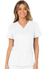 Revolution by Cherokee Workwear Women's Mock Wrap Solid Scrub Top In White