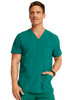 Infinity by Cherokee Men's V-Neck Solid Scrub Top In Hunter