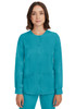 HH Works by Healing Hands Women's Megan Button Front Solid Scrub Jacket In Teal