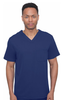 Works by Healing Hands Men's Mason Solid Scrub Top In Navy