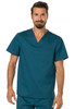 Revolution by Cherokee Workwear Men's V-Neck Solid Scrub Top In Caribbean