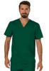 Revolution by Cherokee Workwear Men's V-Neck Solid Scrub Top In Hunter