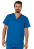 Revolution by Cherokee Workwear Men's V-Neck Solid Scrub Top In Royal