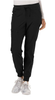 Break On Through by heartsoul Women's The Jogger Low Rise Tapered Leg Scrub Pant In Black