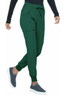Break On Through by heartsoul Women's The Jogger Low Rise Tapered Leg Scrub Pant In Hunter Green