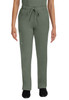 HH Works by Healing Hands Women's Rebecca Drawstring Flare Scrub Pant In Olive