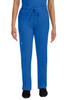 HH Works by Healing Hands Women's Rebecca Drawstring Flare Scrub Pant In Royal