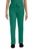 HH Works by Healing Hands Women's Rebecca Drawstring Flare Scrub Pant In Hunter