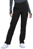 Infinity by Cherokee Women's Mid Rise Tapered Leg Pull-On Scrub Pant In Black