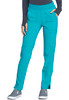 Infinity by Cherokee Women's Mid Rise Tapered Leg Pull-On Scrub Pant In Teal