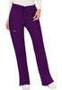 Revolution by Cherokee Workwear Women's Drawstring Flare Scrub Pant In Eggplant