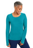 Purple Label by Healing Hands Women's Mackenzie Solid Under scrub In Teal