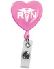 Prestige Medical Retracteze Badge/ID Holder Clip in RN Pink