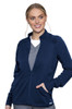Raglan Touch by Med Couture full front zip up scrub jacket in Navy