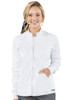 Raglan Touch by Med Couture full front zip up scrub jacket in White