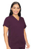 Med Couture Kerri V-Neck scrub top 7459 Touch in Wine