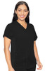 Med Couture Kerri V-Neck scrub top 7459 Touch in Black