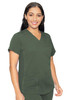 Med Couture Kerri V-Neck scrub top 7459 Touch in Olive