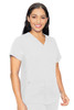 Med Couture Kerri V-Neck scrub top 7459 Touch in White