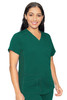 Med Couture Kerri V-Neck scrub top 7459 Touch in Hunter