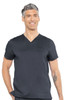 RothWear by Med Couture Men's v-neckline scrub top 7477 in Pewter