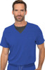 RothWear by Med Couture Cadence Men's Scrub Top 7478 in Royal