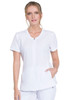 Cherokee Infinity Zip Front V-Neck CK810A in White